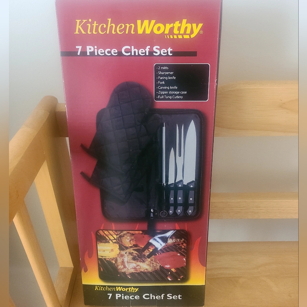 Black 7 Piece Chef Set